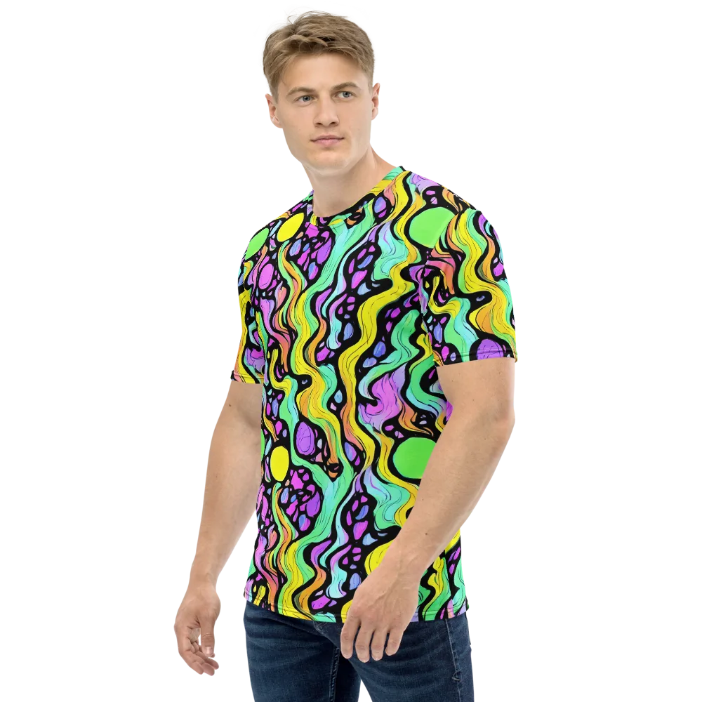 Sillman Swirl on Men's Crew Neck T-Shirt — Left