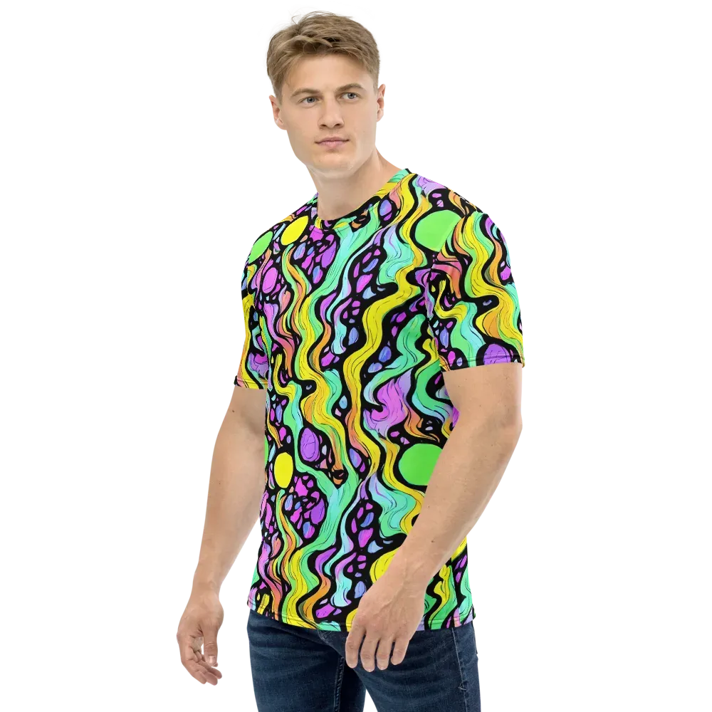 Sillman Swirl on Men's Crew Neck T-Shirt — Left