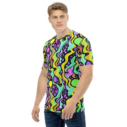 Sillman Swirl on a Men's Crew Neck T-Shirt