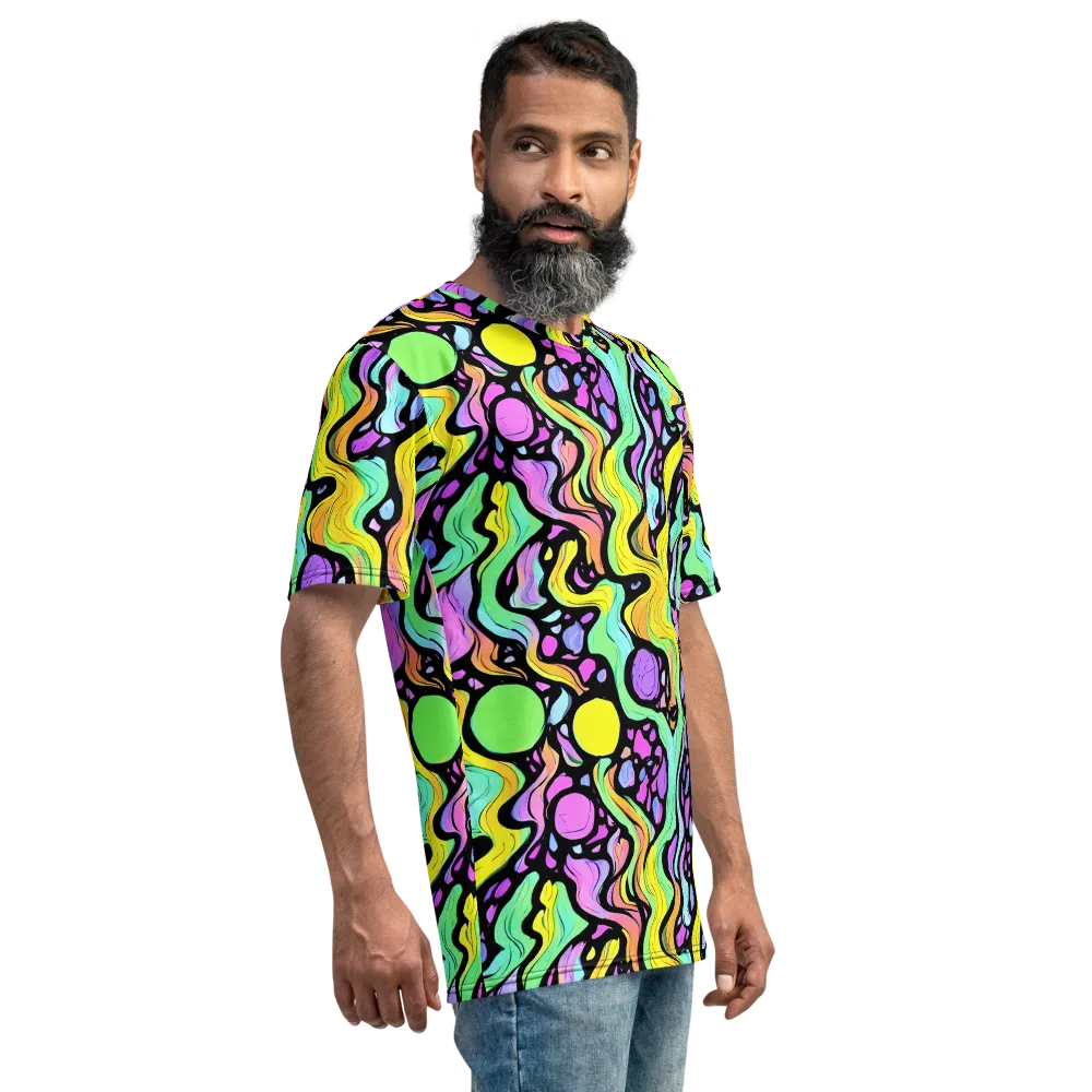 Sillman Swirl on Men's Crew Neck T-Shirt — Right