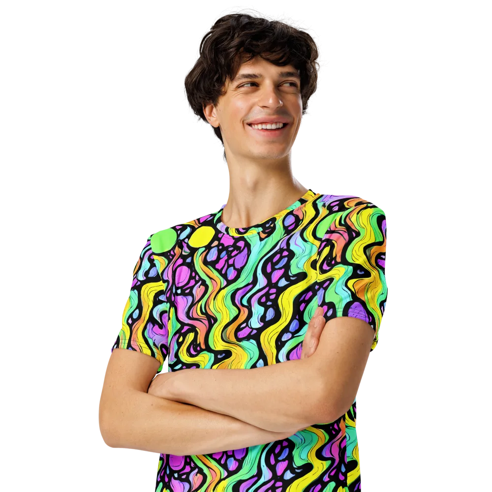 Sillman Swirl on Men's Crew Neck T-Shirt — Left Front