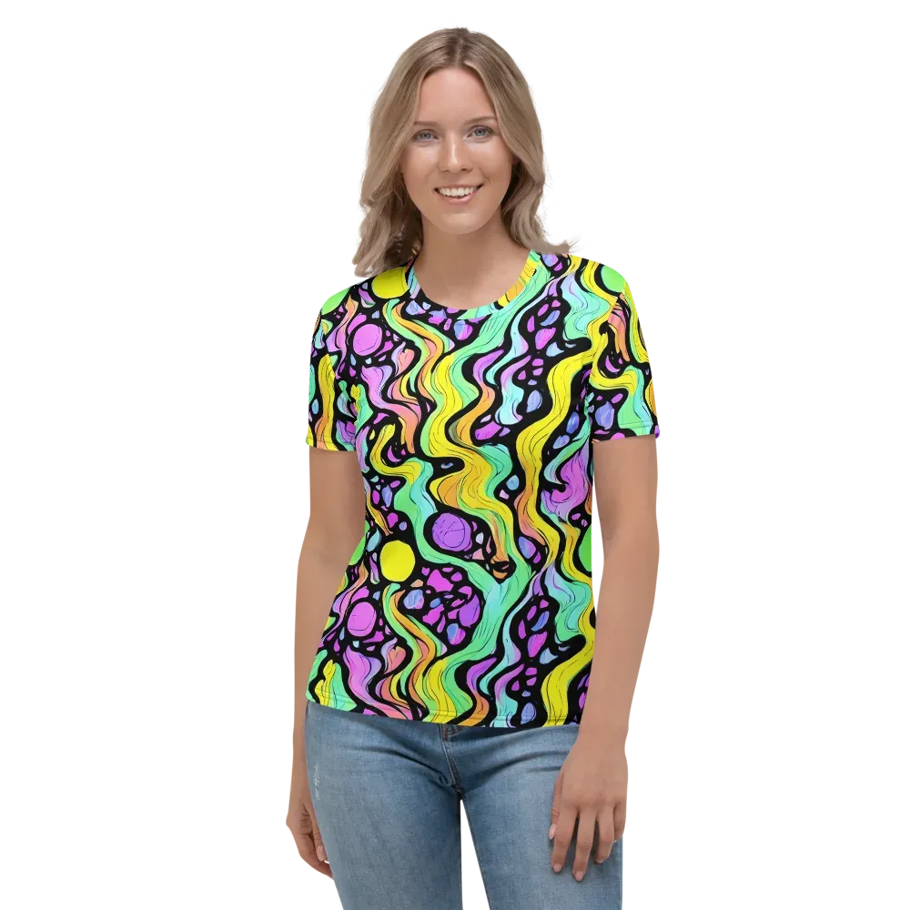 Sillman Swirl on Women's Crew Neck T-Shirt — Front