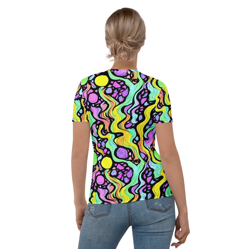 Sillman Swirl on Women's Crew Neck T-Shirt — Back