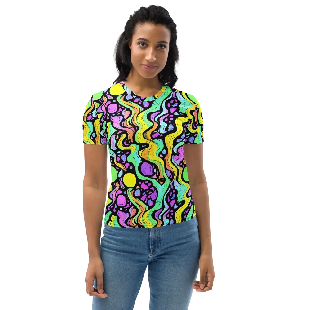 Sillman Swirl on Women's Crew Neck T-Shirt — Front