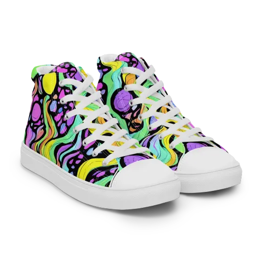 Sillman Swirl on a Women's High Top Canvas Shoes