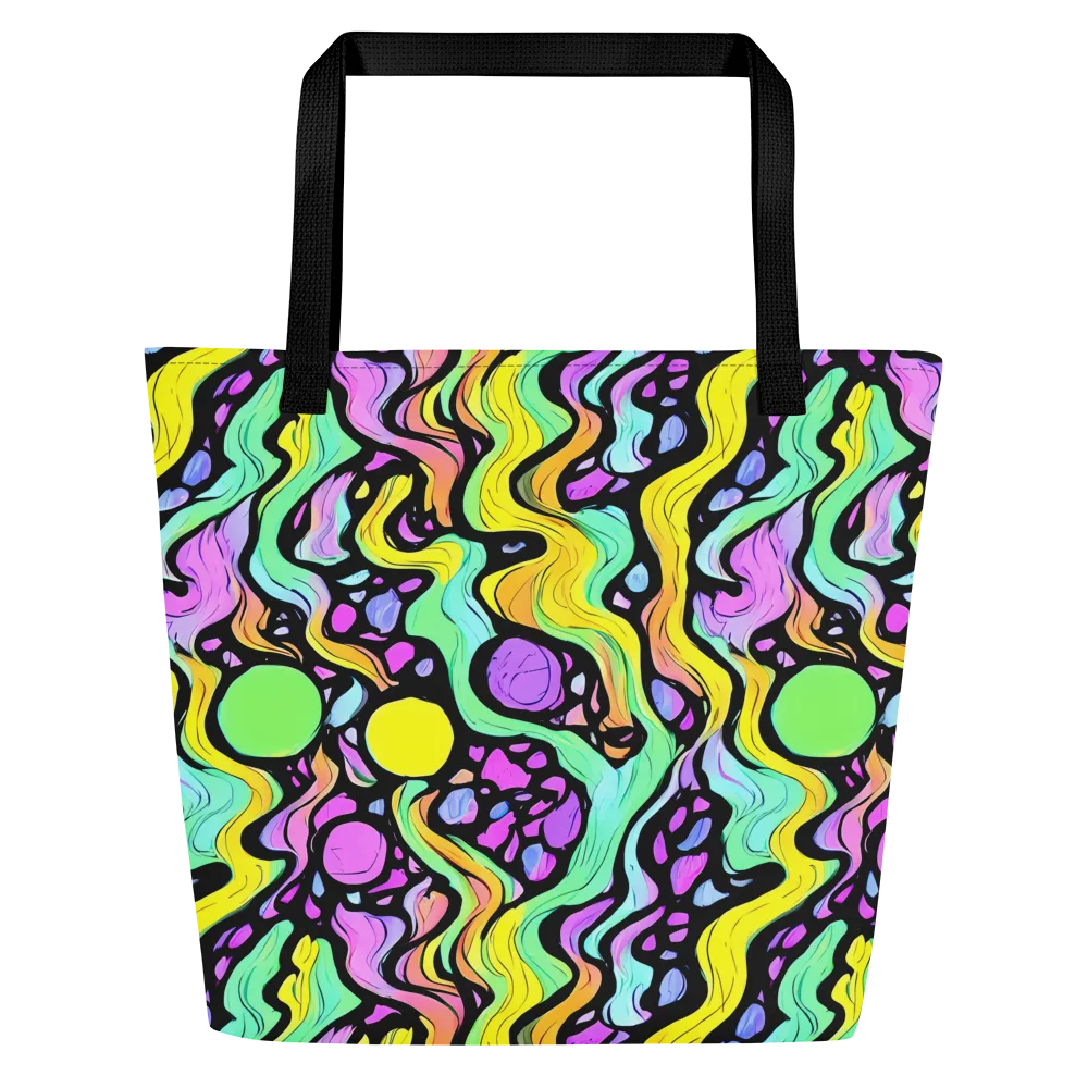 Sillman Swirl on Large Tote Bag W/ Pocket — Front