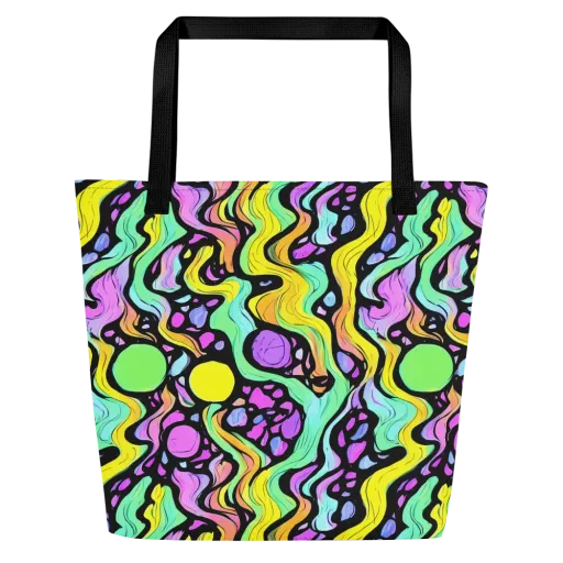 Sillman Swirl on a Large Tote Bag W/ Pocket