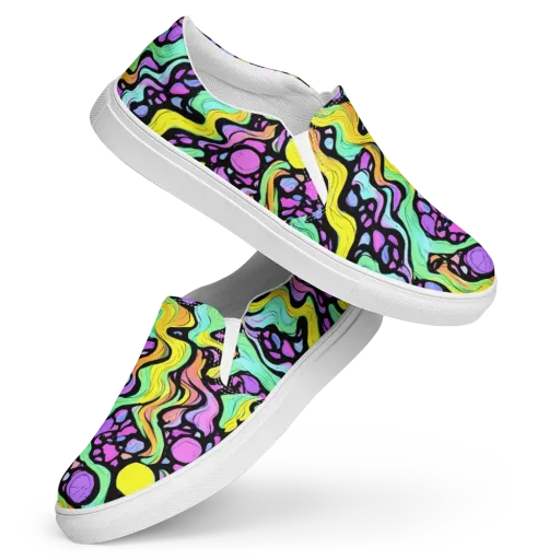 Sillman Swirl on a Women's Slip-On Canvas Shoes