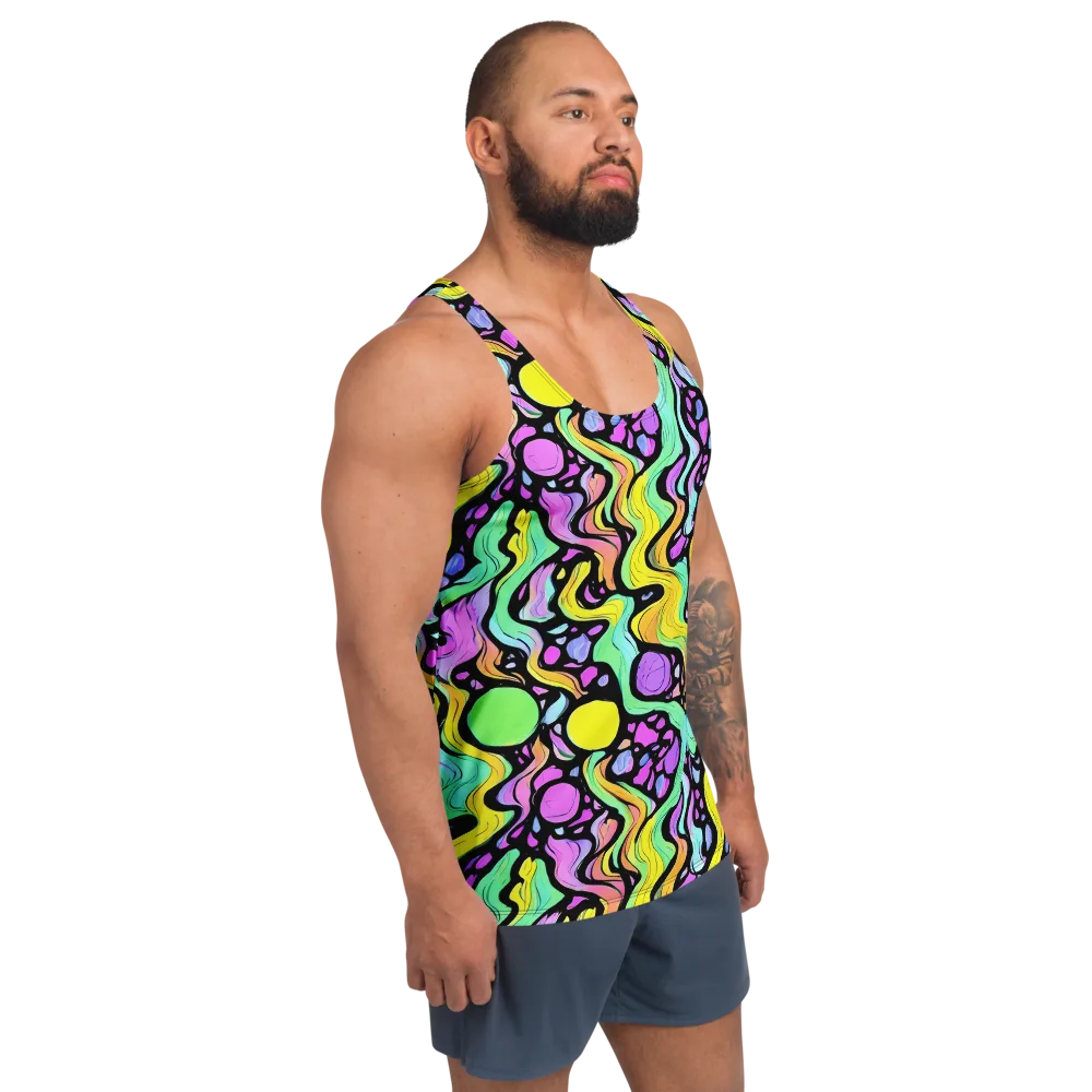 Sillman Swirl on Men's Tank Top — Right Front