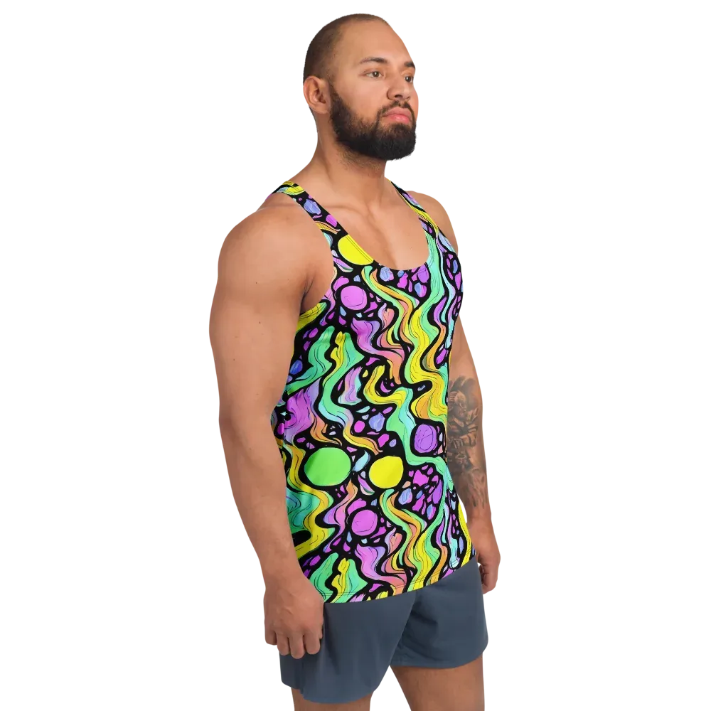 Sillman Swirl on Men's Tank Top — Right Front