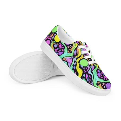 Sillman Swirl on a Men's Lace-Up Canvas Shoes