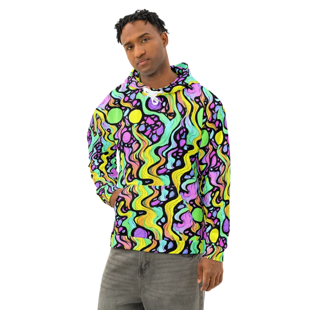 Sillman Swirl on Cotton Hoodie — Left Front