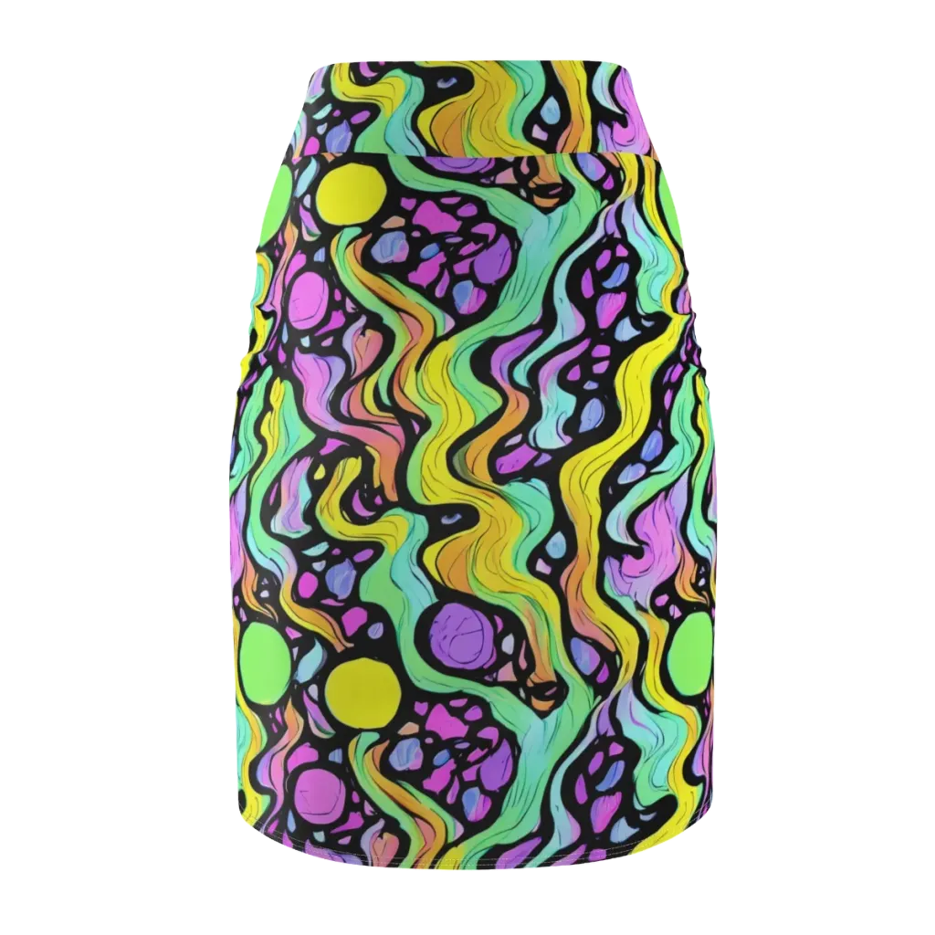 Sillman Swirl on Pencil Skirt — Back
