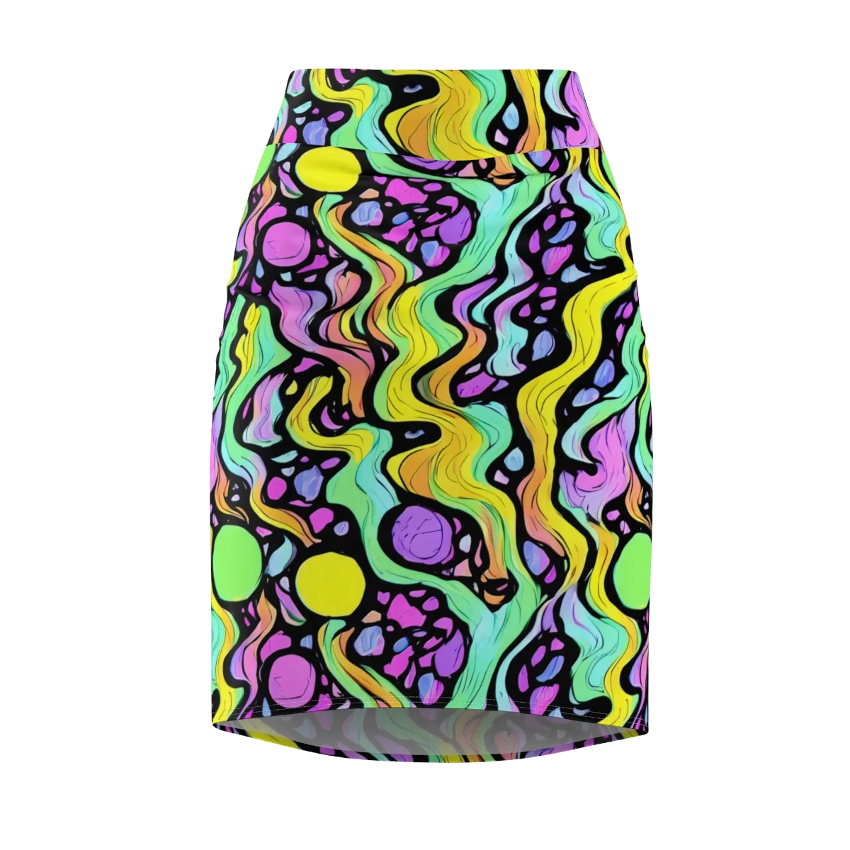 Sillman Swirl on Pencil Skirt — Front