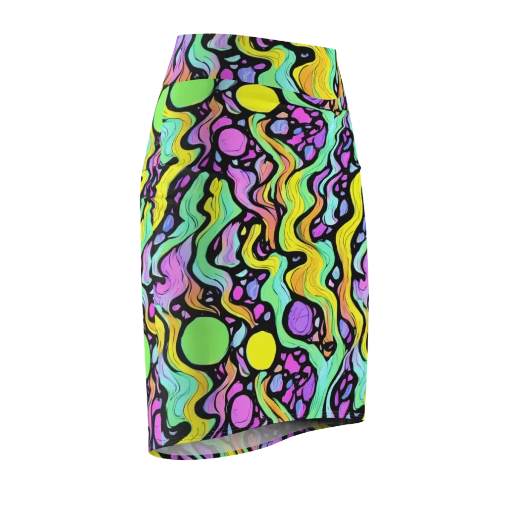 Sillman Swirl on Pencil Skirt — Front Side
