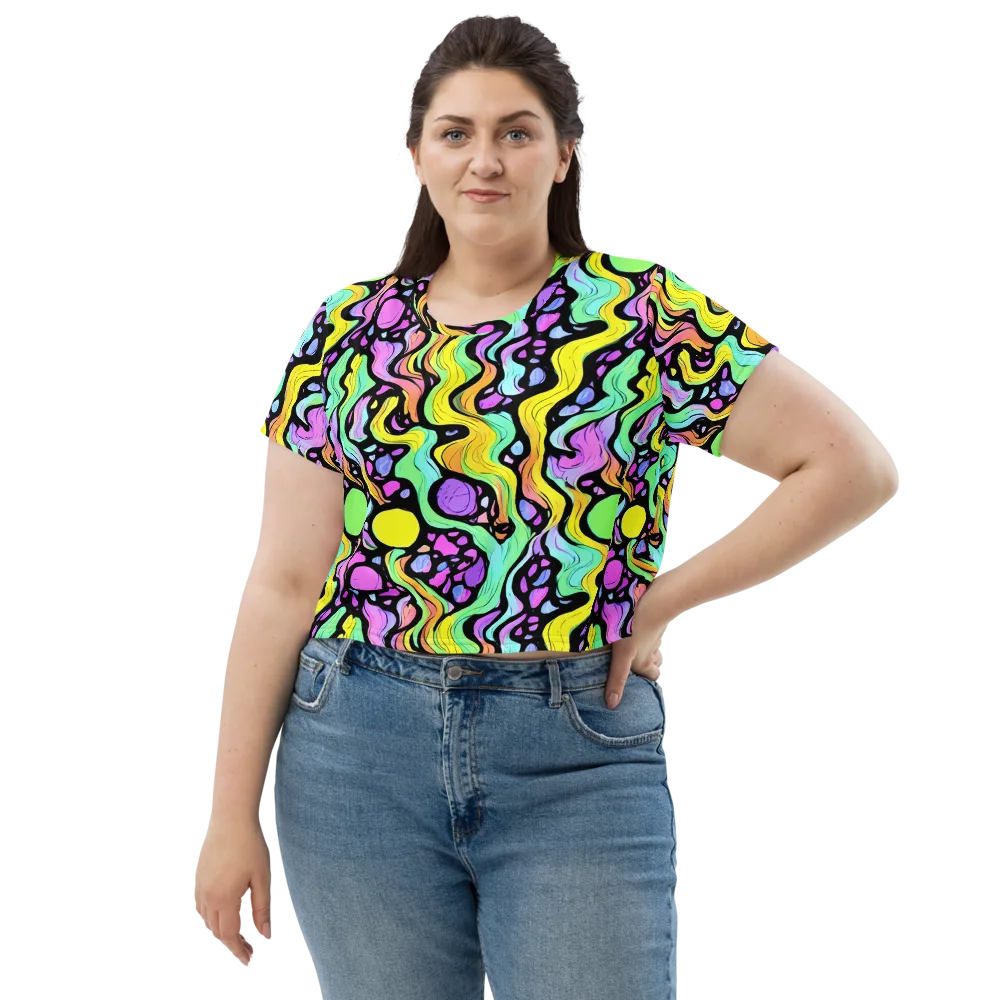 Sillman Swirl on Crop Tee — Front