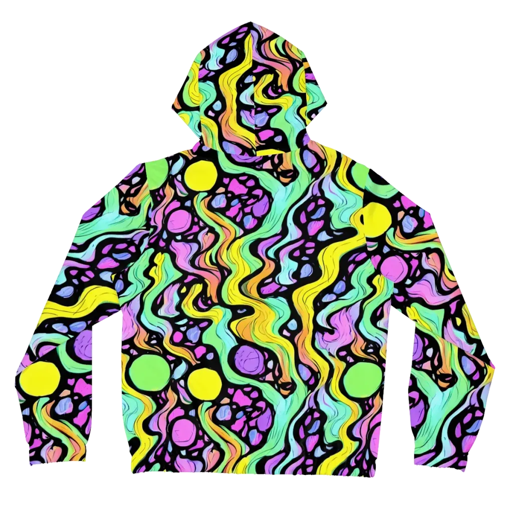 Sillman Swirl on Women's Full-Zip Hoodie — Back