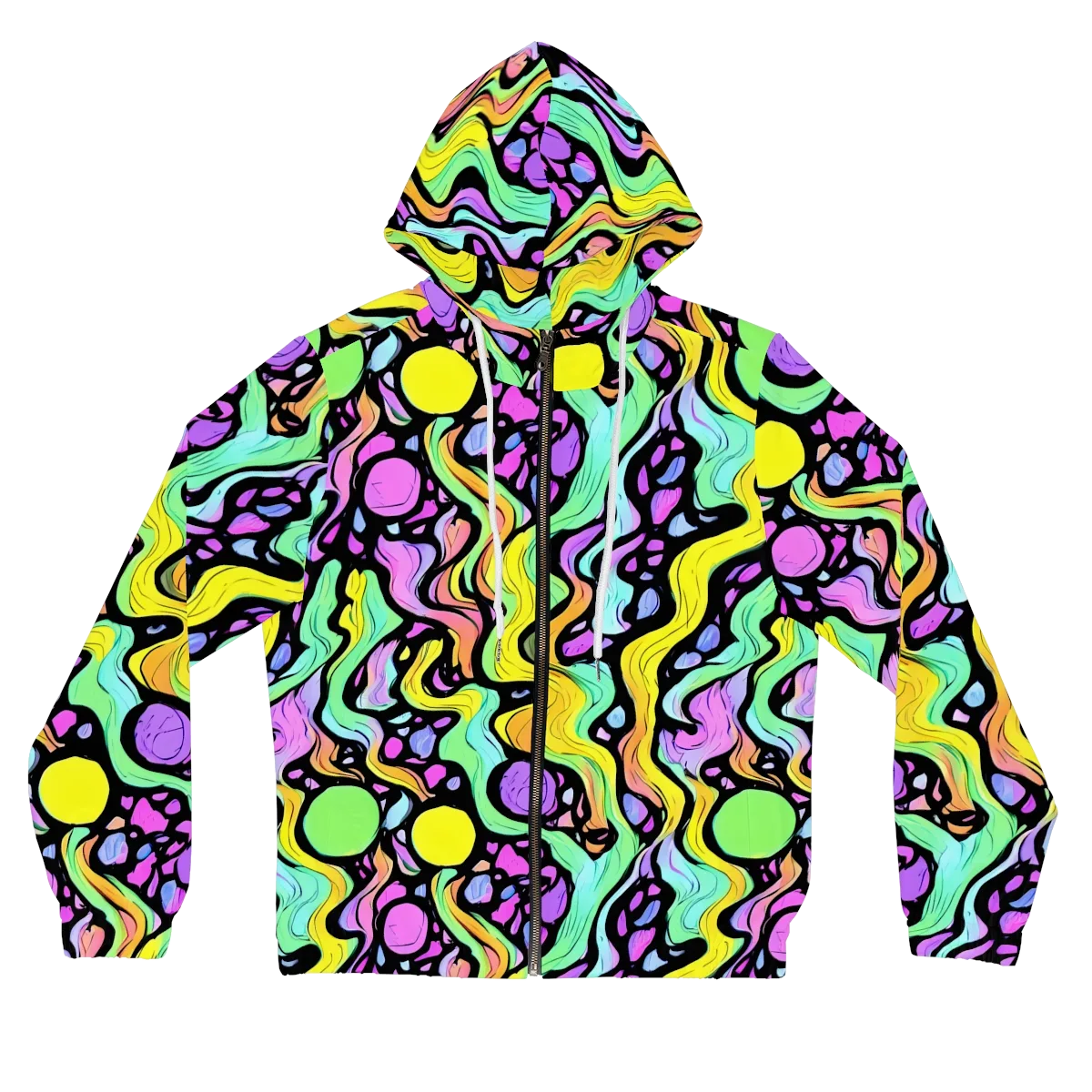 Sillman Swirl on Women's Full-Zip Hoodie — Front