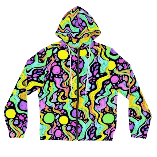 Sillman Swirl on a Women's Full-Zip Hoodie