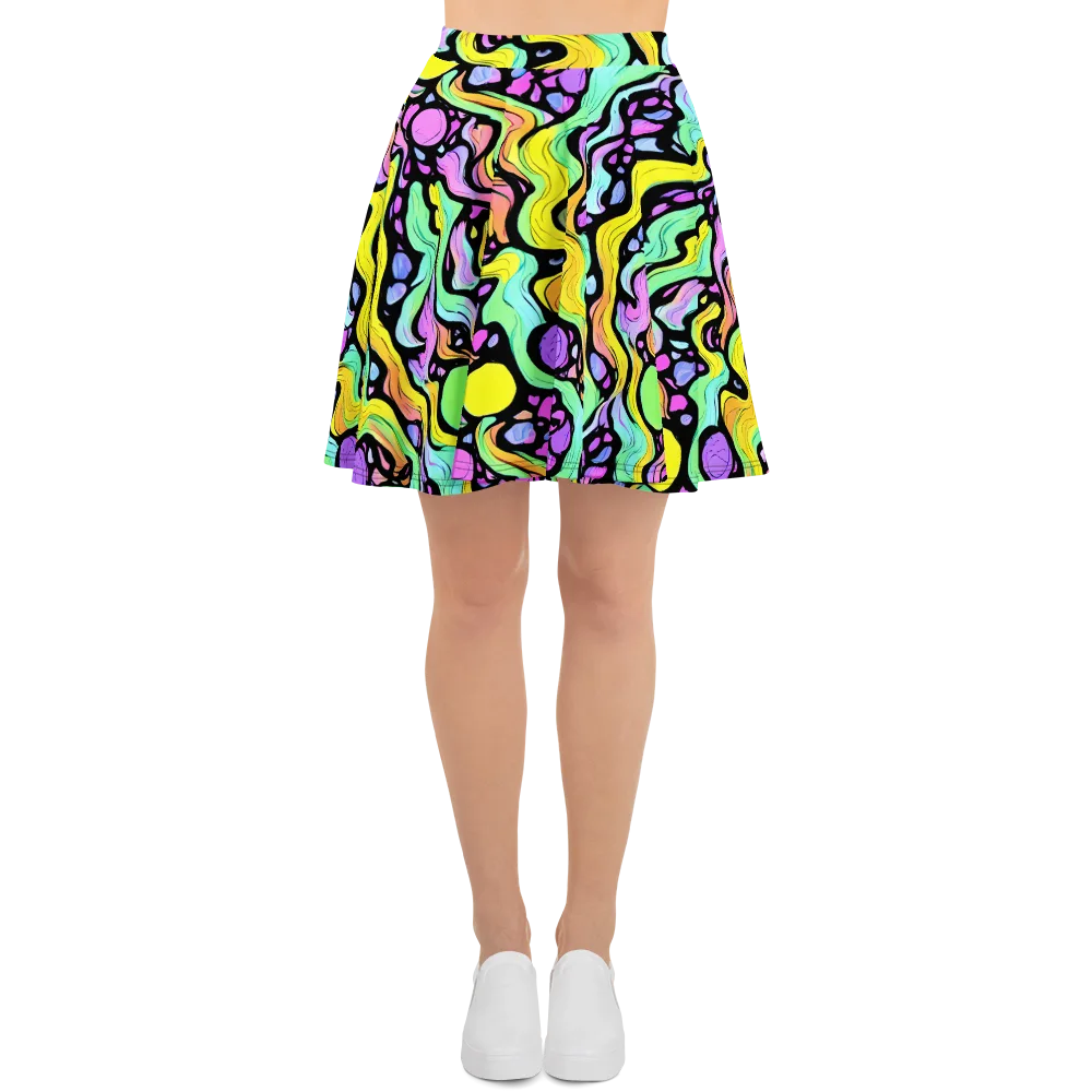 Sillman Swirl on Skater Skirt — Front