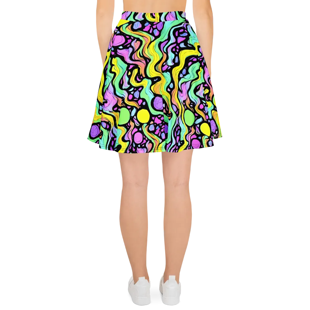 Sillman Swirl on Skater Skirt — Back