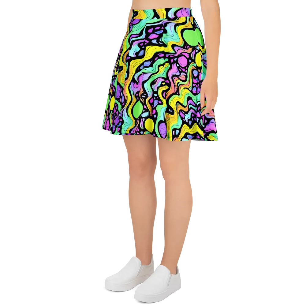 Sillman Swirl on Skater Skirt — Left
