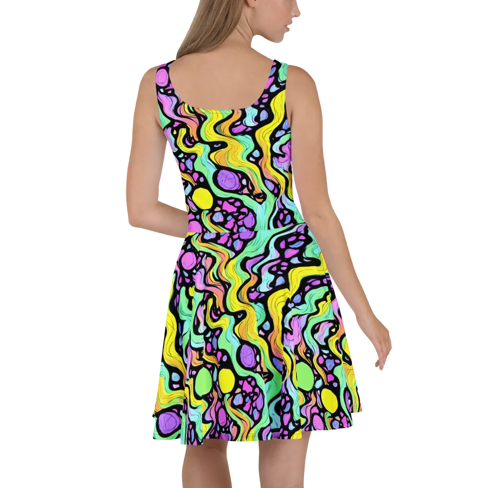 Sillman Swirl on Skater Dress — Back