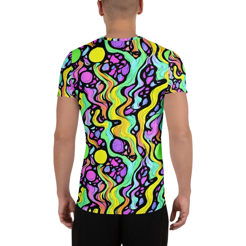 Sillman Swirl on Men's Athletic T-Shirt — Back