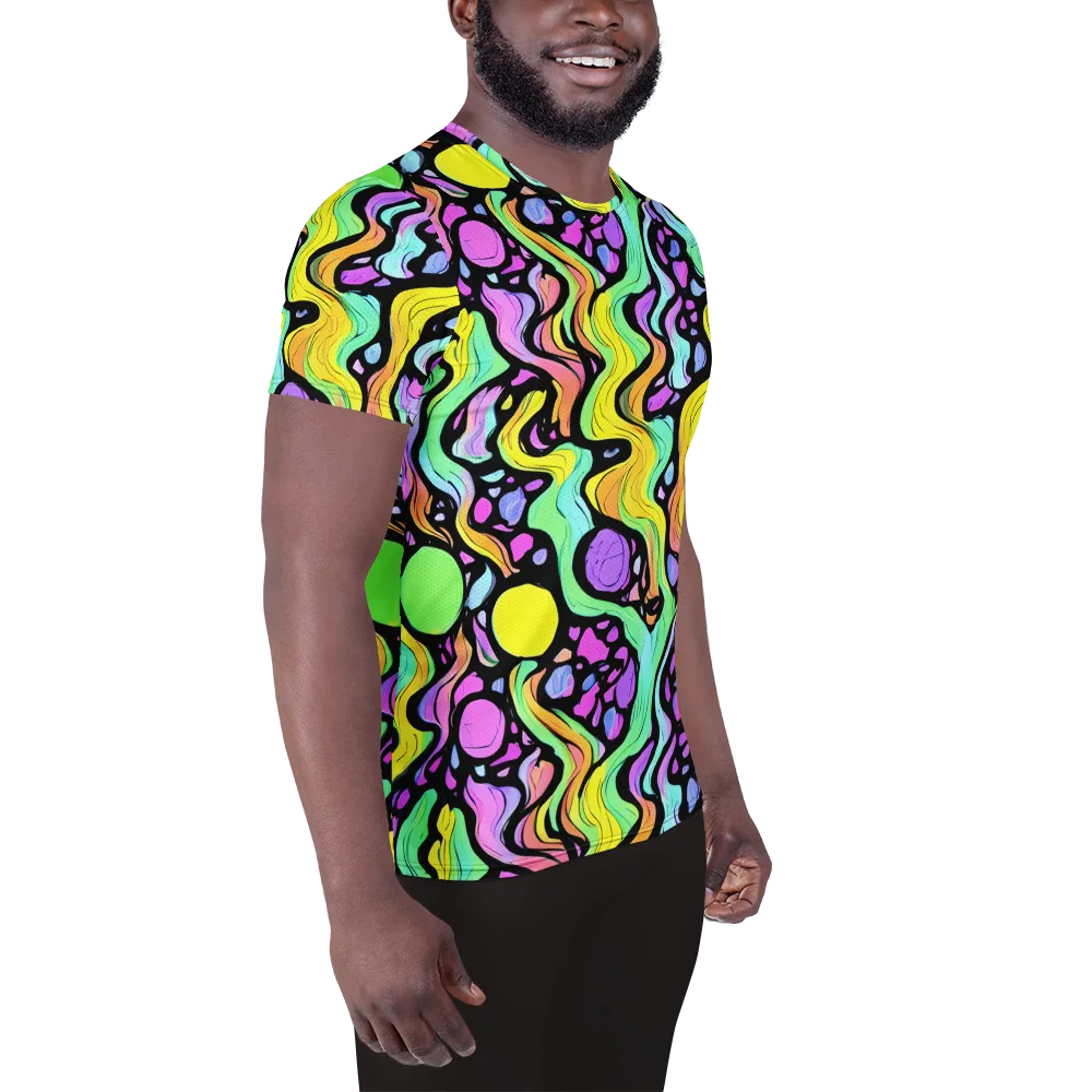 Sillman Swirl on Men's Athletic T-Shirt — Right