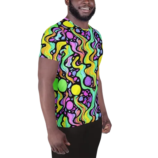 Sillman Swirl on a Men's Athletic T-Shirt