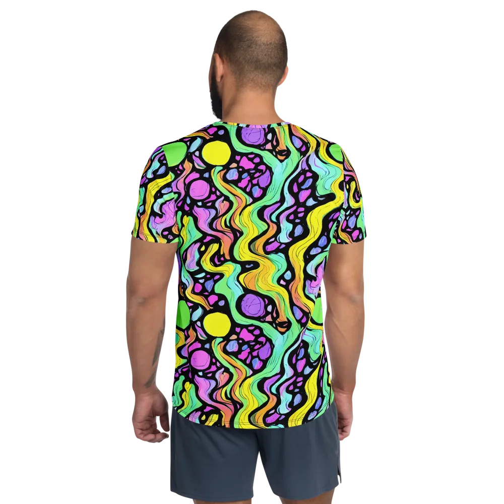 Sillman Swirl on Men's Athletic T-Shirt — Back
