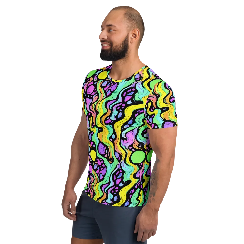 Sillman Swirl on Men's Athletic T-Shirt — Left