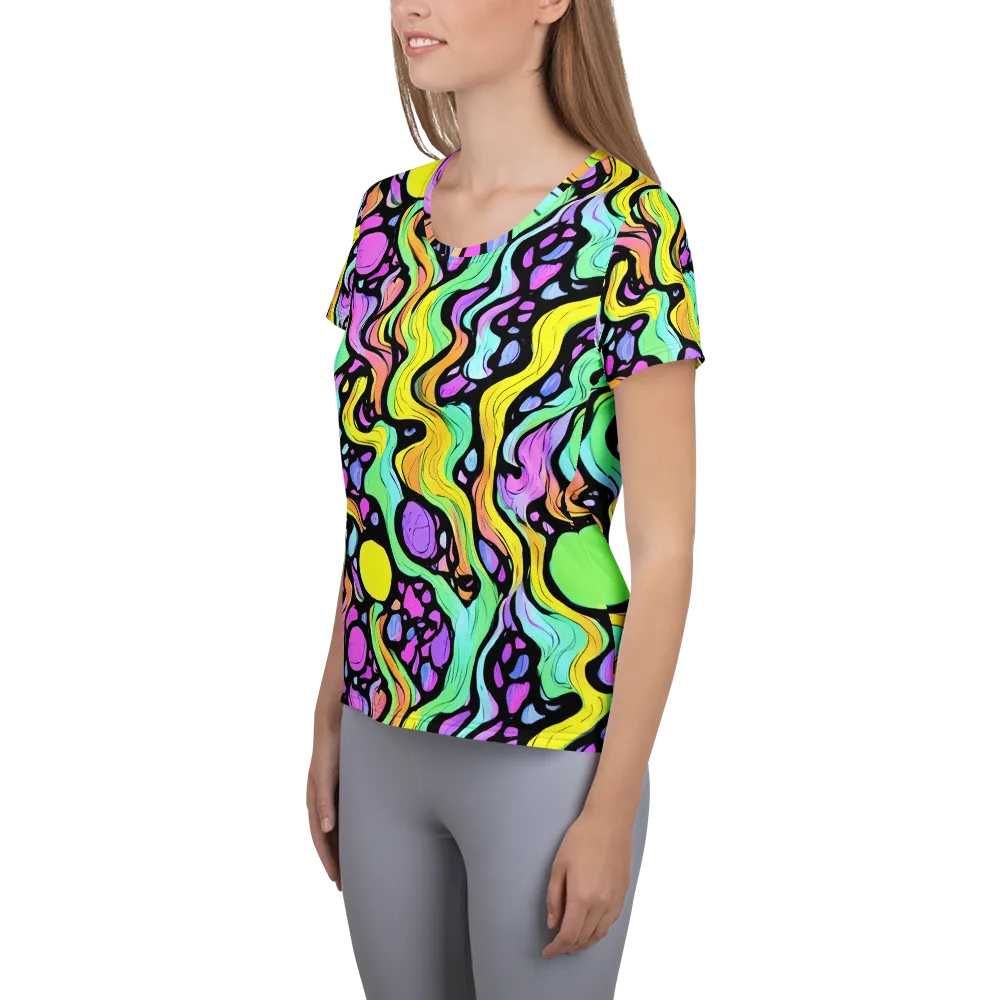 Sillman Swirl on Women's Athletic T-Shirt — Left