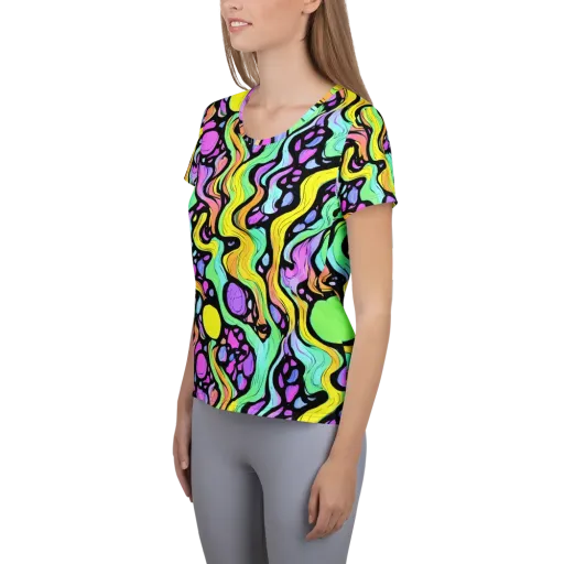 Sillman Swirl on a Women's Athletic T-Shirt