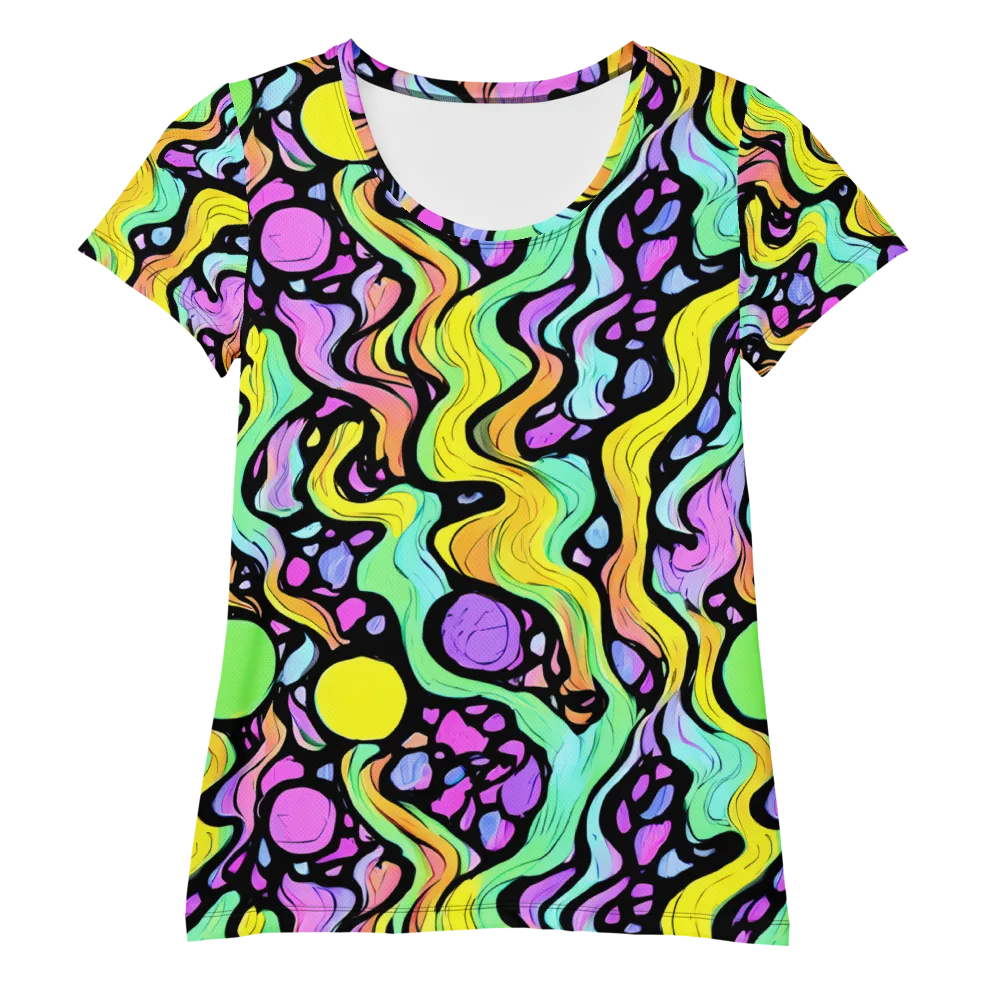 Sillman Swirl on Women's Athletic T-Shirt — Front