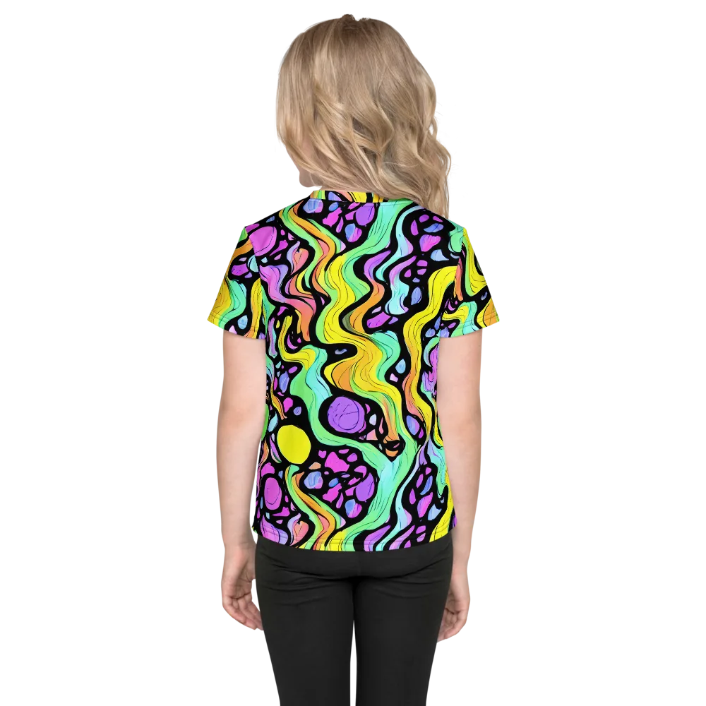 Sillman Swirl on Kids Crew Neck T-Shirt — Back