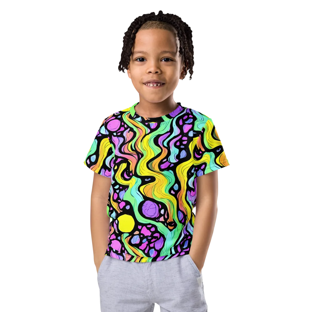 Sillman Swirl on Kids Crew Neck T-Shirt — Front