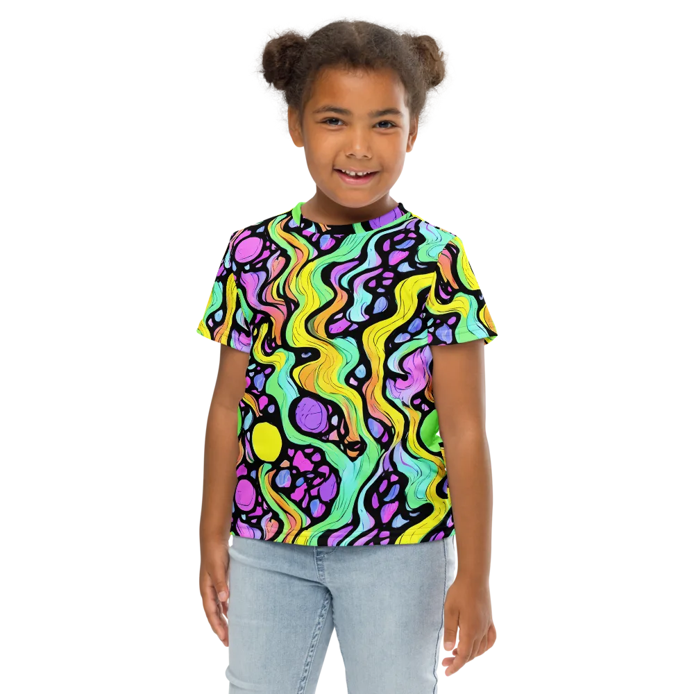 Sillman Swirl on Kids Crew Neck T-Shirt — Front