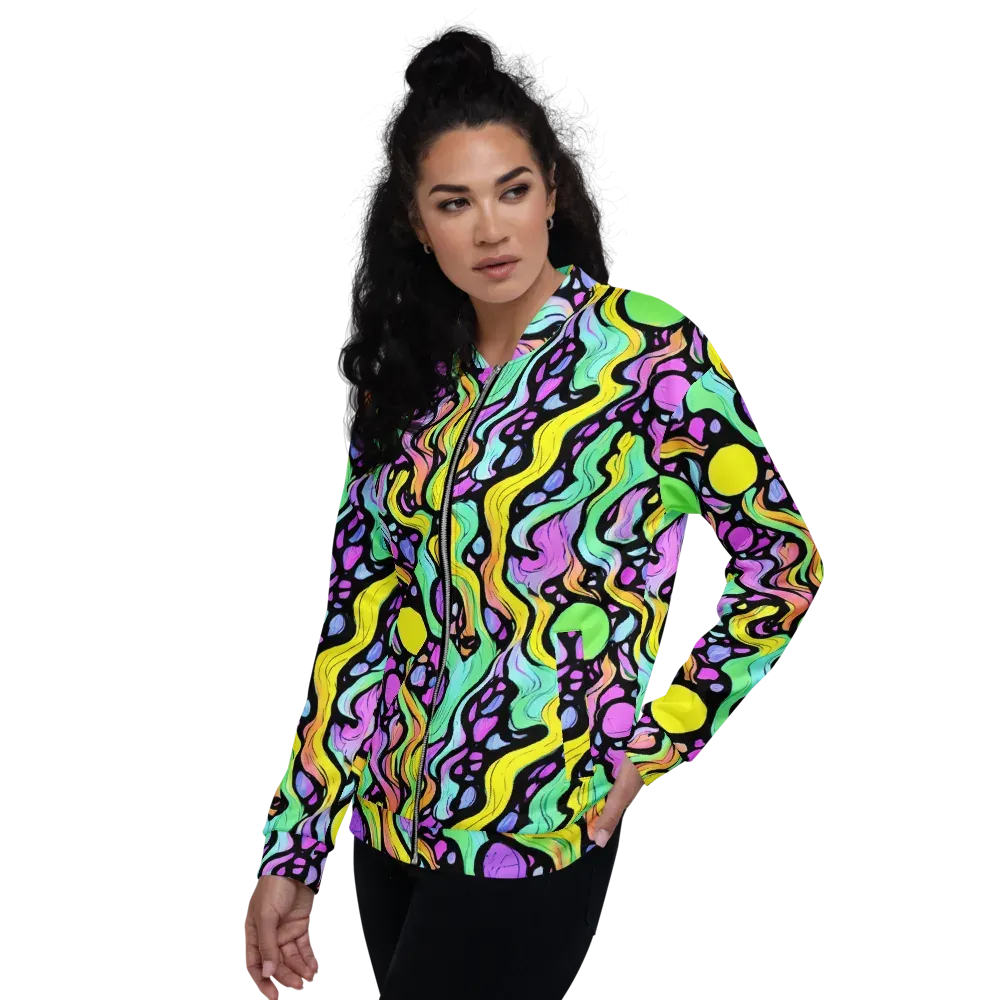 Sillman Swirl on Bomber Jacket — Left
