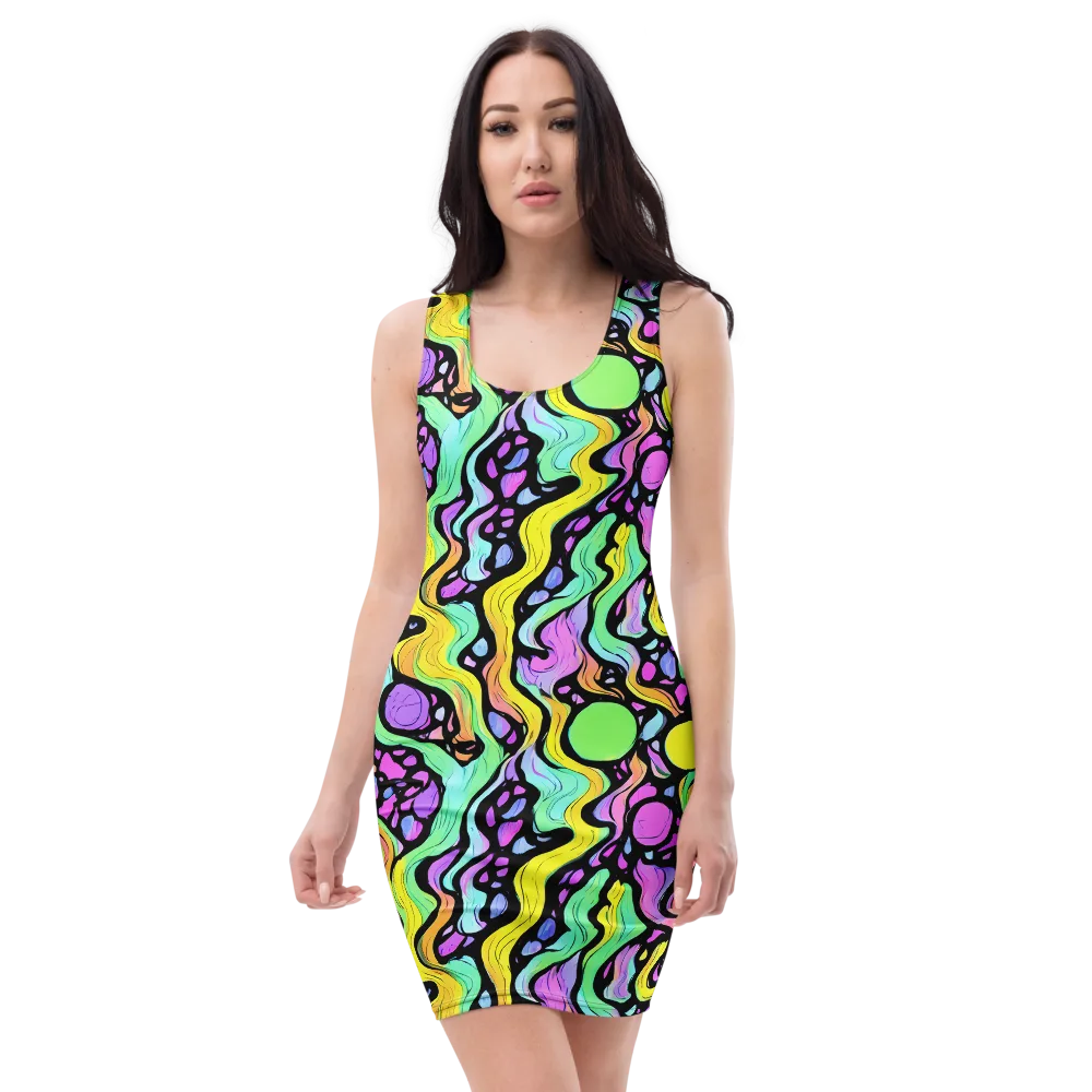 Sillman Swirl on Bodycon Dress — Front