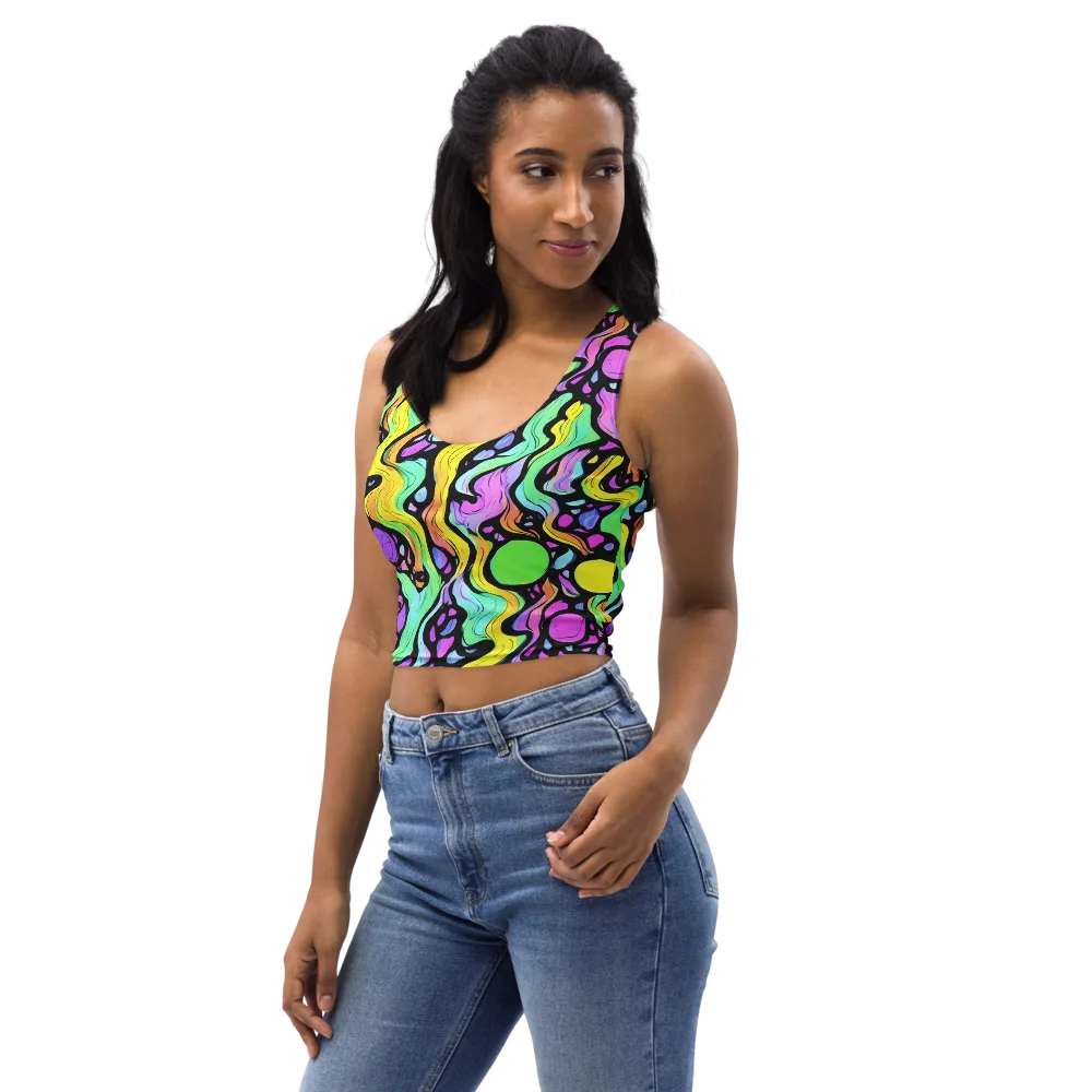 Sillman Swirl on Crop Top — Left Front