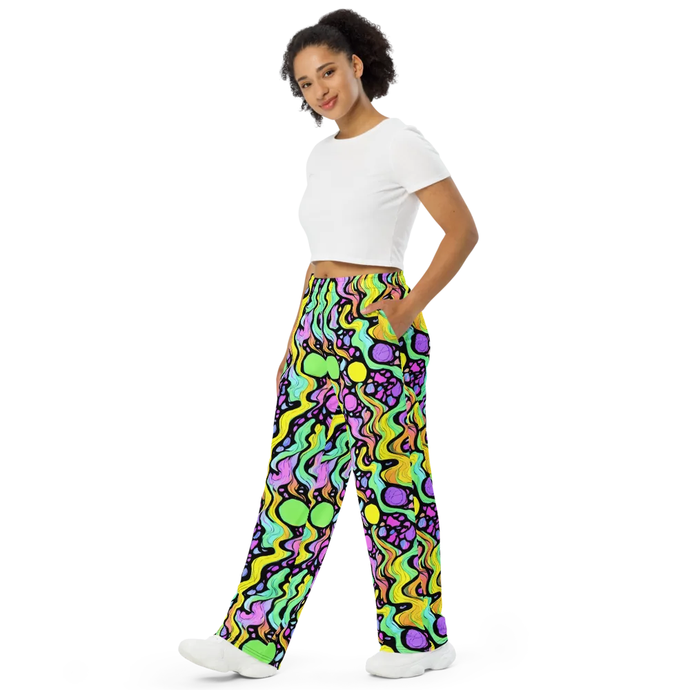Sillman Swirl on Wide-Leg Pants — Left Front