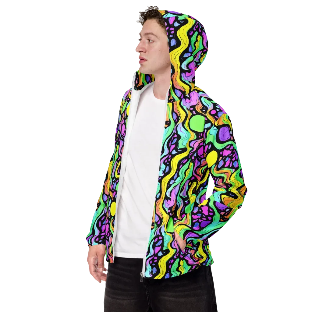 Sillman Swirl on Men's Windbreaker — Left Front