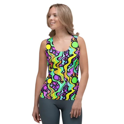 Sillman Swirl on a Women's Tank Top