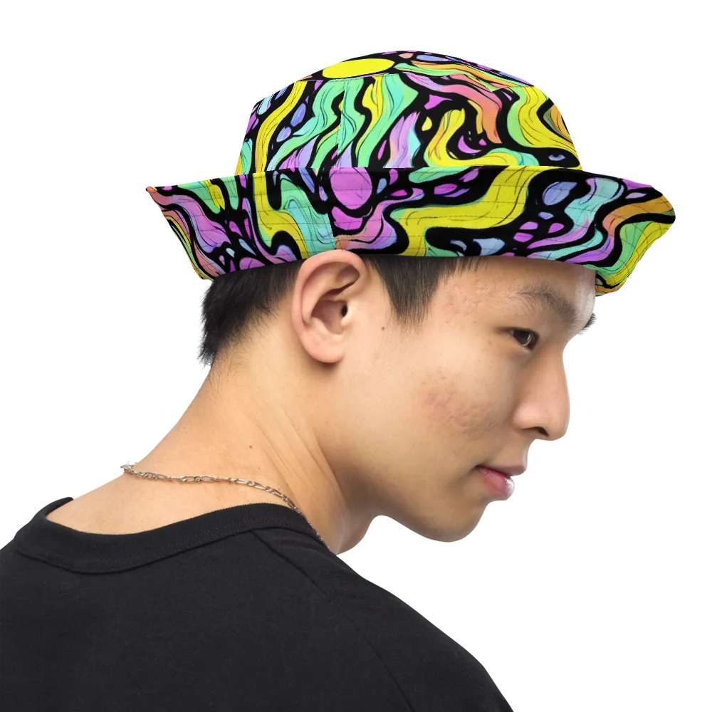 Sillman Swirl on Reversible Bucket Hat — Right Outside