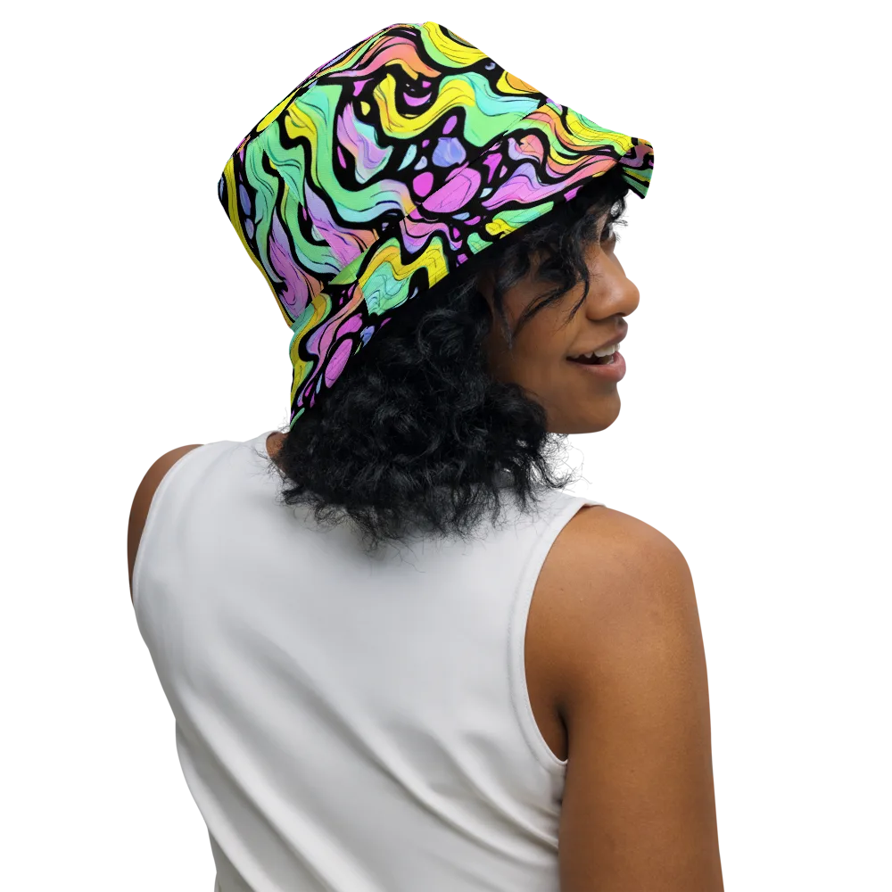 Sillman Swirl on Reversible Bucket Hat — Right Outside