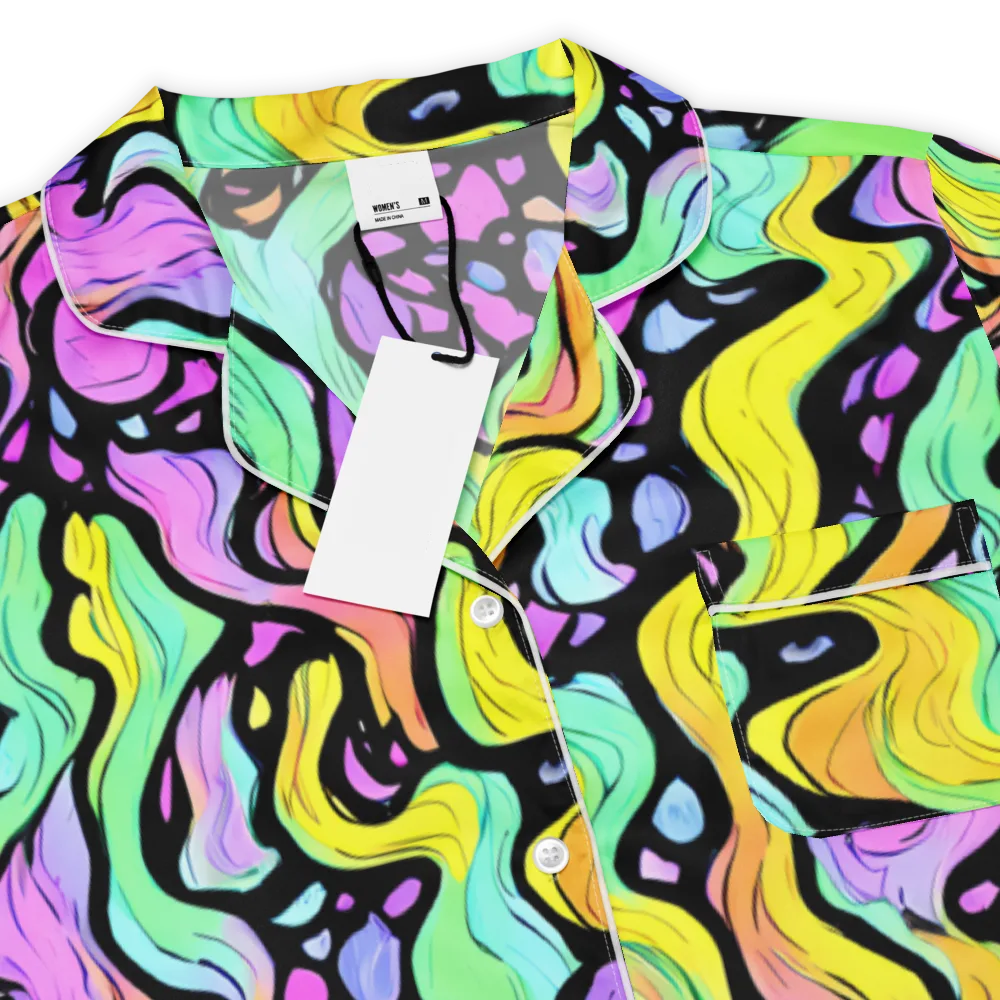 Sillman Swirl on Women's Short Sleeve Pajama Top — Product details