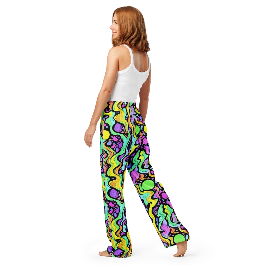 Sillman Swirl on Women's Pajama Pants — Back
