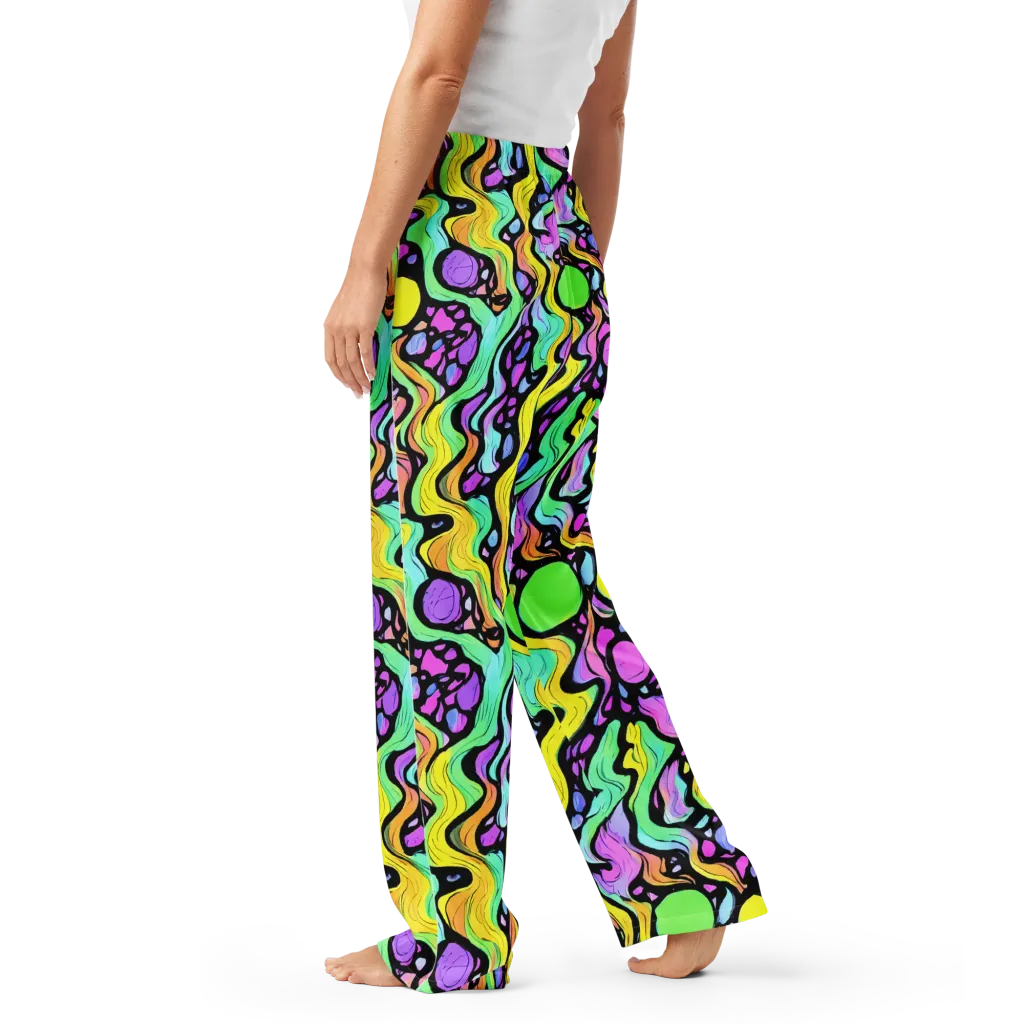 Sillman Swirl on Women's Pajama Pants — Left