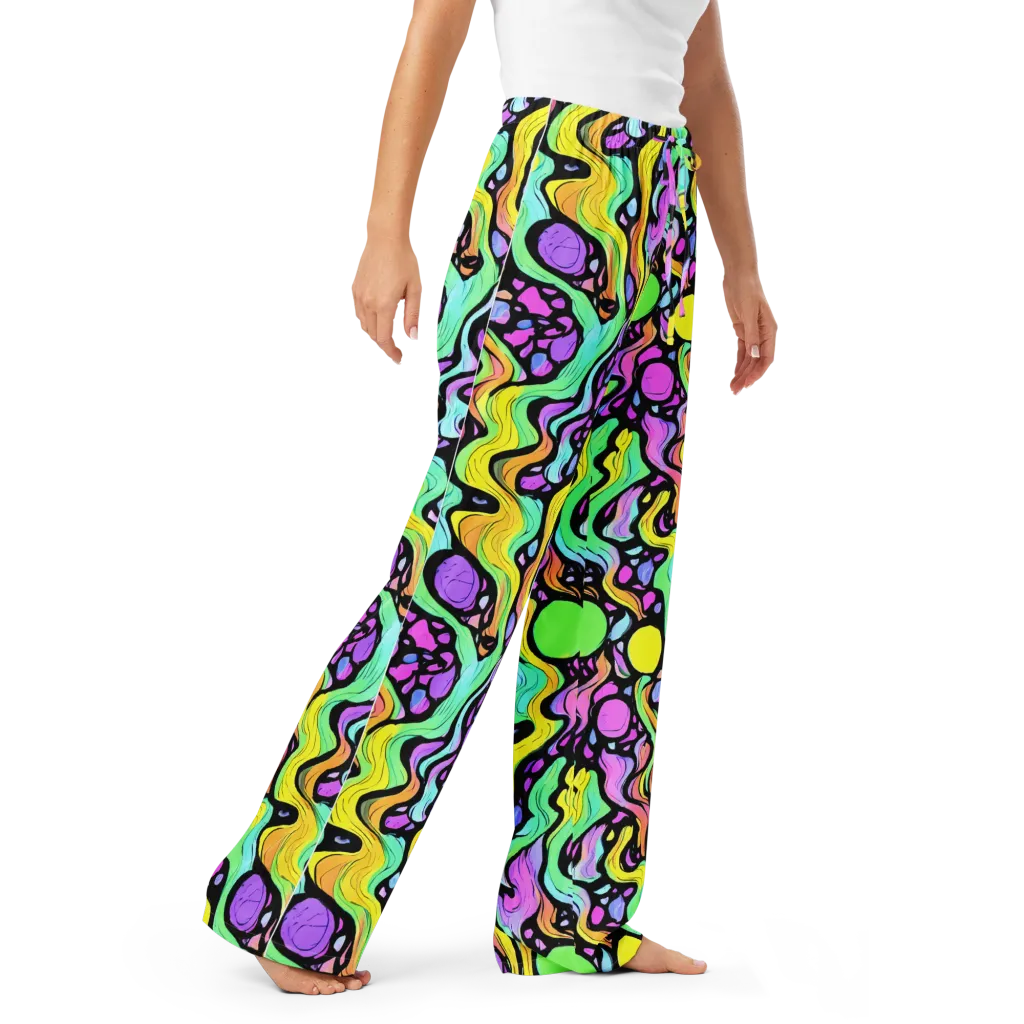 Sillman Swirl on Women's Pajama Pants — Right Front